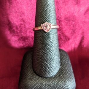 CTR Sterling Silver Ring Size 7 Pink